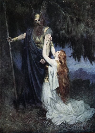 Brunhilde Knelt at His Feet, from 